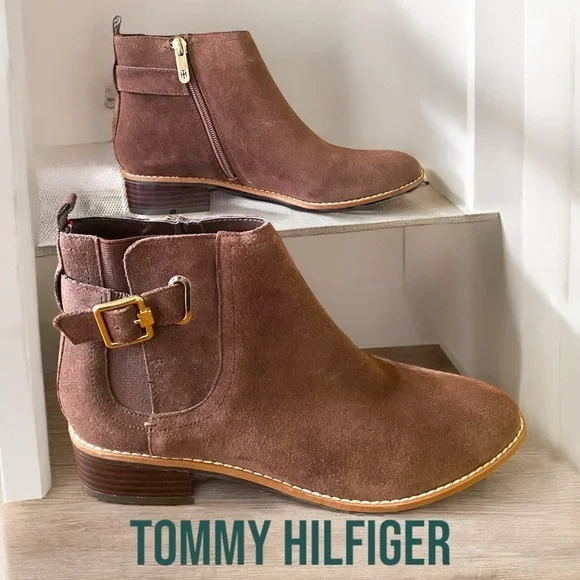 Tommy Hilfiger “terez” size 7.5 zip ankle bootie, beautiful chocolate brown NWOB - Picture 14 of 15